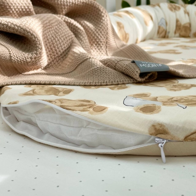Protectie somn – Baby Nest patut bebe Ursuleti maro